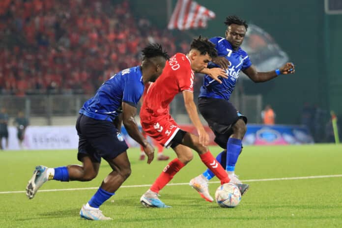 Football - CAF Champions League 2023/24 - Preliminary Rounds - Al Ahly Benghazi v Enyimba - Martyrs of February Stadium - Benghazi - Libya Enyimba are one of the african football league favourites