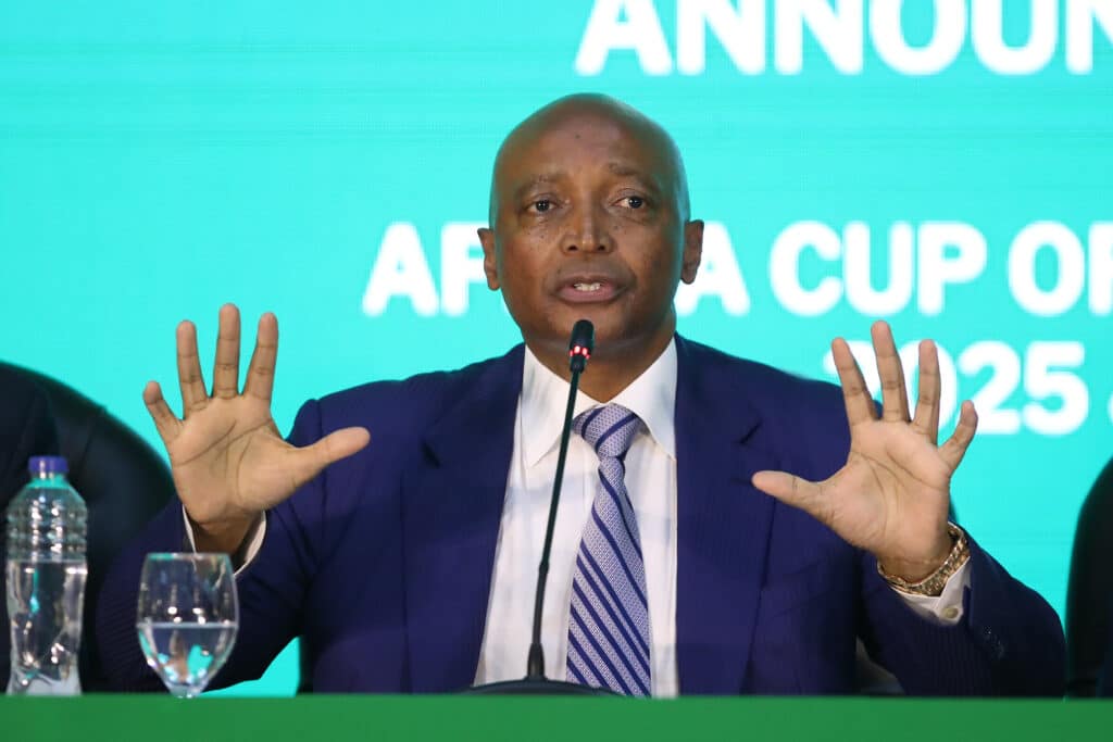 Nigeria's AFCON 2027 hosting bid ends in disappointment 1 CAF President Patrice Motsepe during the CAF President Announcement for Africa Cup of Nations Host 2025 and 2027