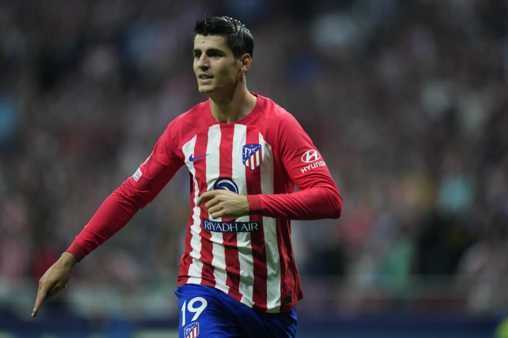 Osimhen vs Jesus vs Morata - Stats compared as Super Eagles striker looks to exit 3 Alvaro Morata of Atletico de Madrid celebrates after scoring goal