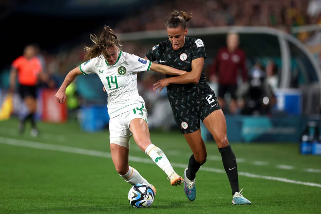 Best Pictures from Ireland vs Super Falcons in Women's World Cup 5 ICONSPORT sipausa 47586862 1