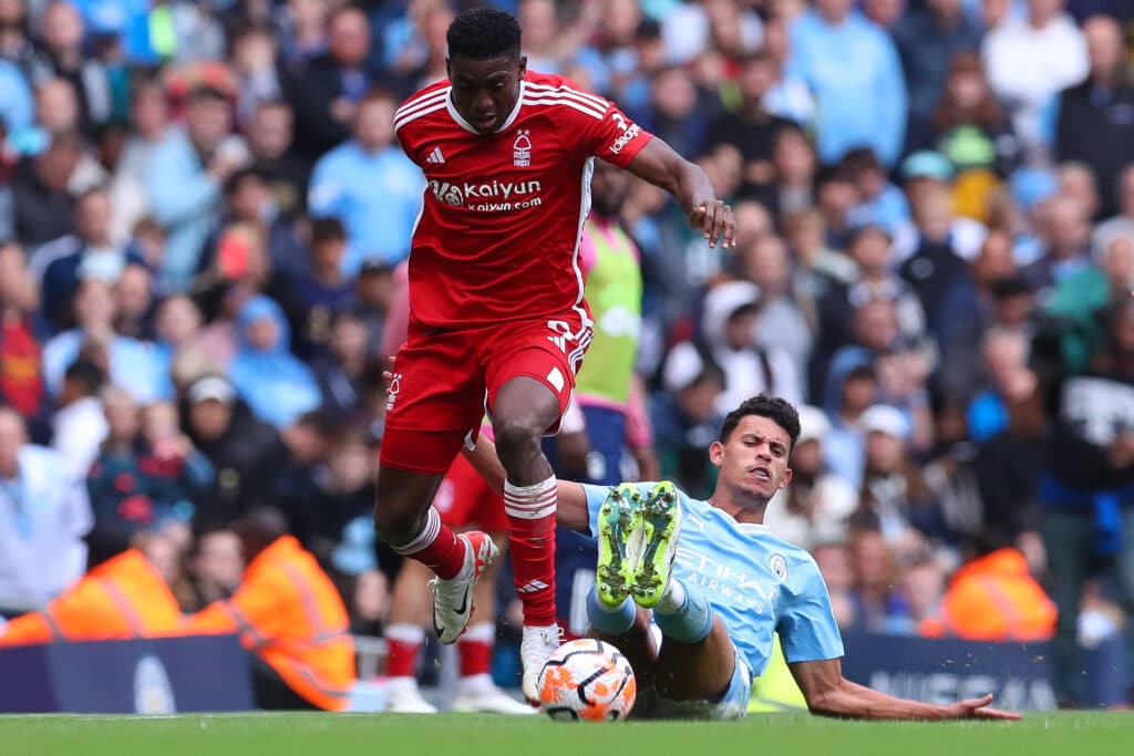 Nottingham Forest vs Brentford lineups, 3 predictions - Premier League 2 Taiwo Awoniyi of Nottingham Forest evades a tackle by Matheus Nunes