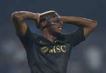 Osimhen dejected as Napoli fall to defeat at the hands of Lazio Victor Osimhen